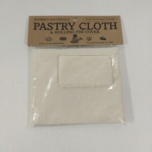 Regency Naturals 100% Cotton Pastry Cloth and Rolling Pin Cover